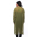 Ada Hand Embroidered Large Green Faux georgette Lucknow Chikankari Long Kurti